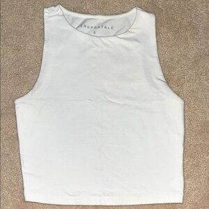 Aeropostale White Sleeveless Women's Top